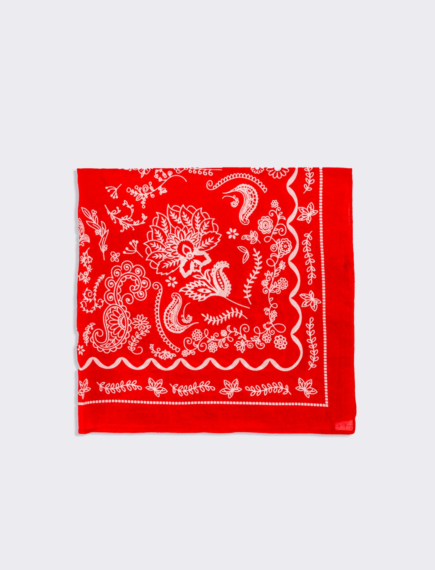 Foulard uomo 50x50cm 100% cotone bandana - Rosso
