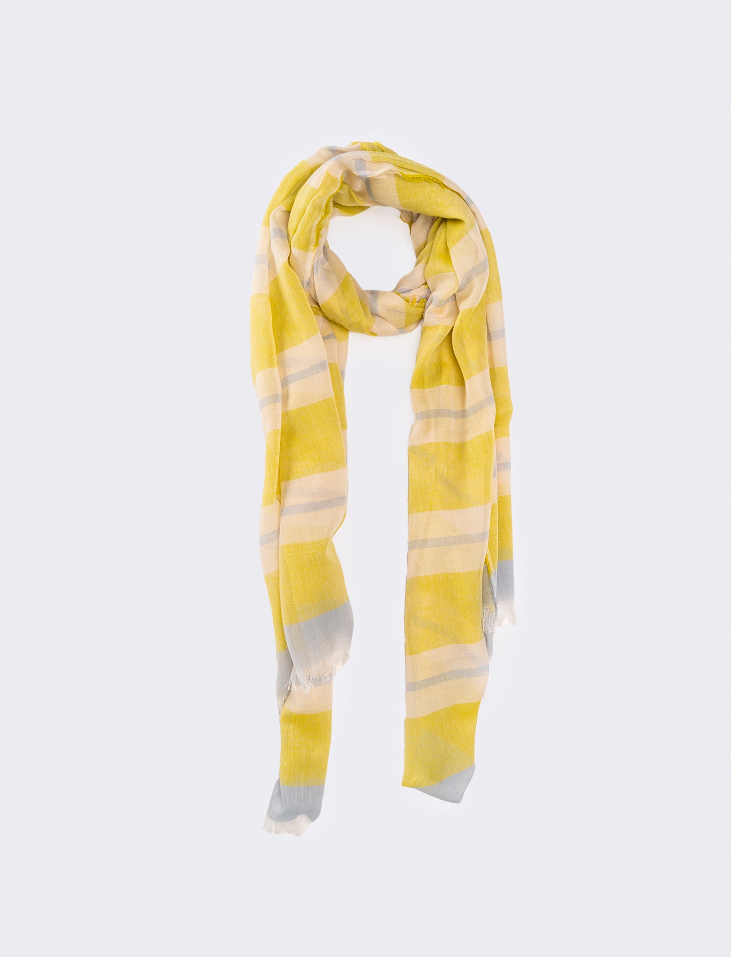 Foulard uomo righe larghe - Giallo