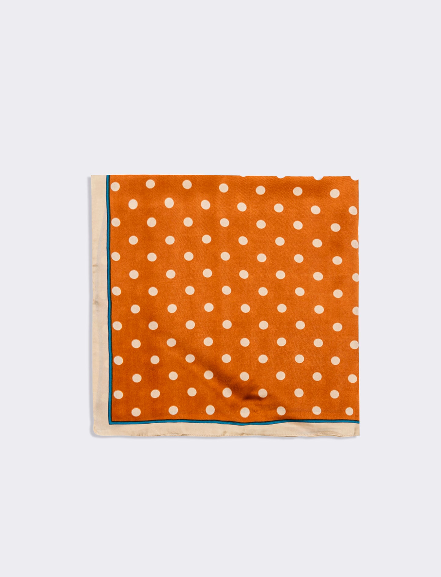 Foulard donna stampe pois 70x70 - Arancio