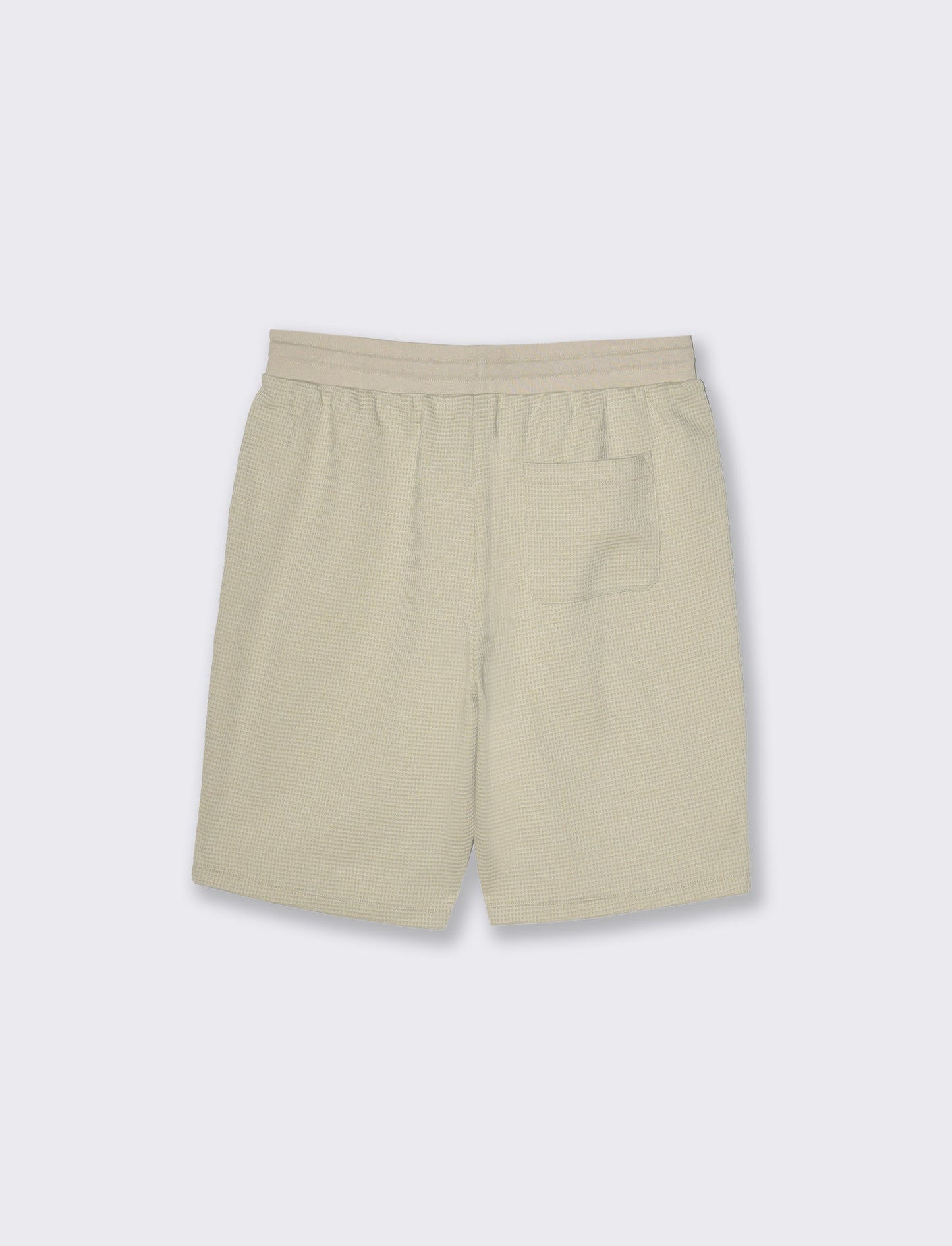 Bermuda jogger struttura waffle da uomo - Grigio ghiaccio