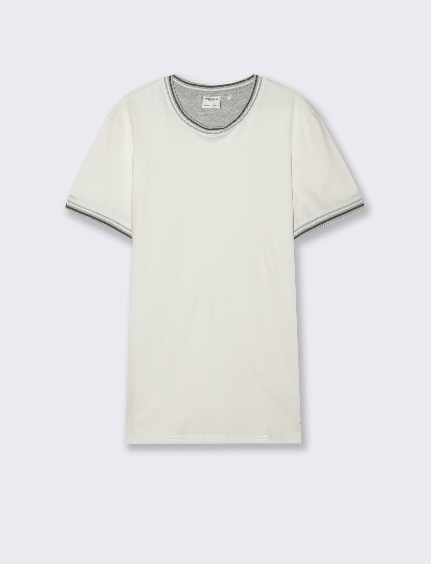 T-shirt in cotone premium da uomo - Bianco