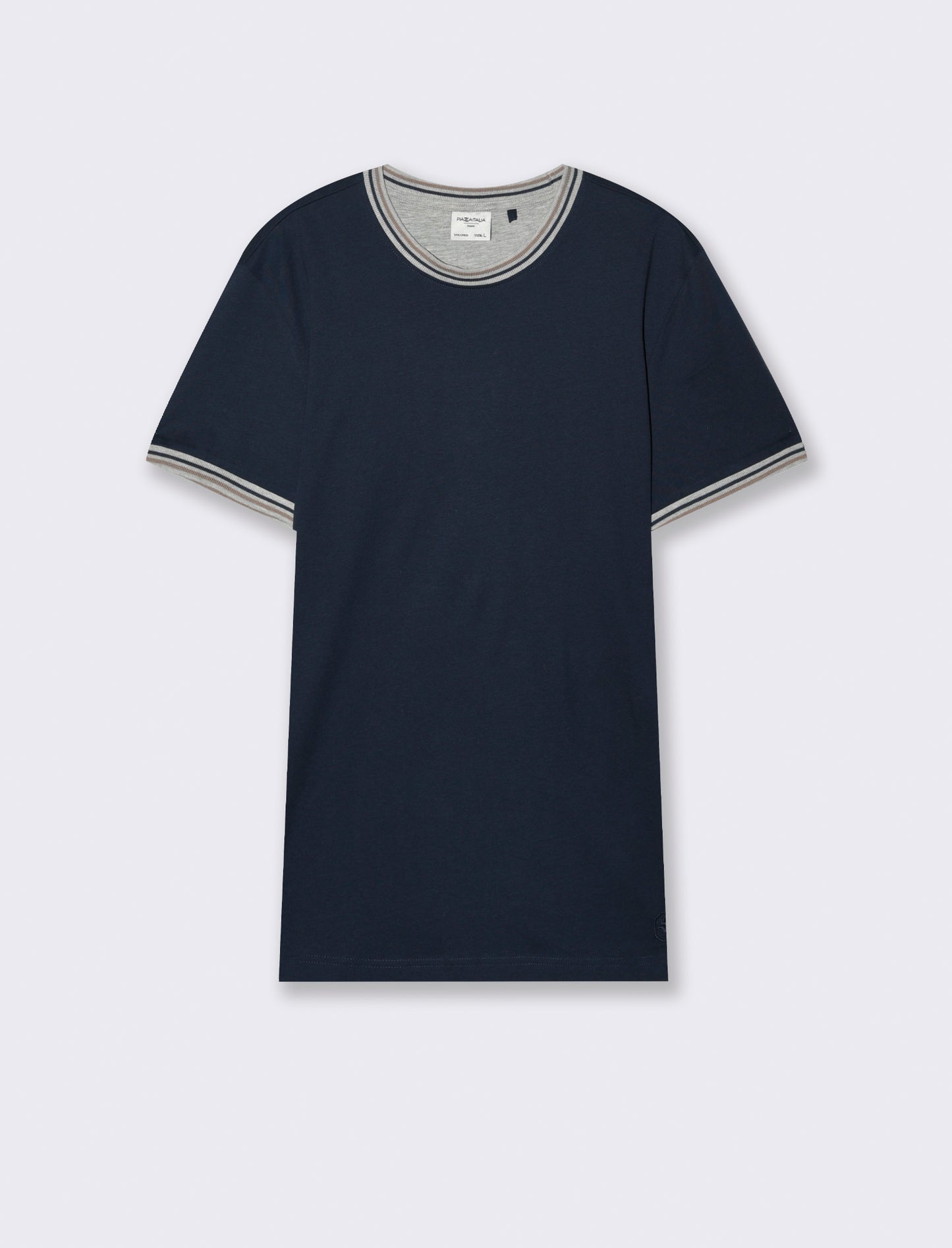 T-shirt in cotone premium da uomo - Blu