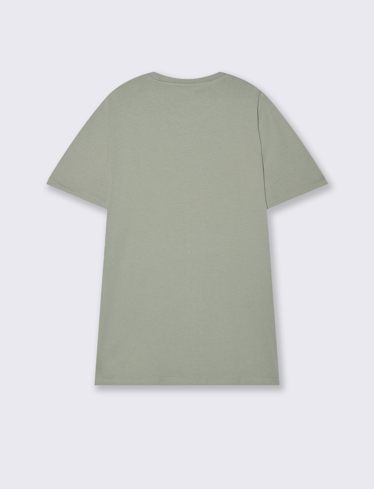 T-shirt con stampa effetto ricamo da uomo - Verde