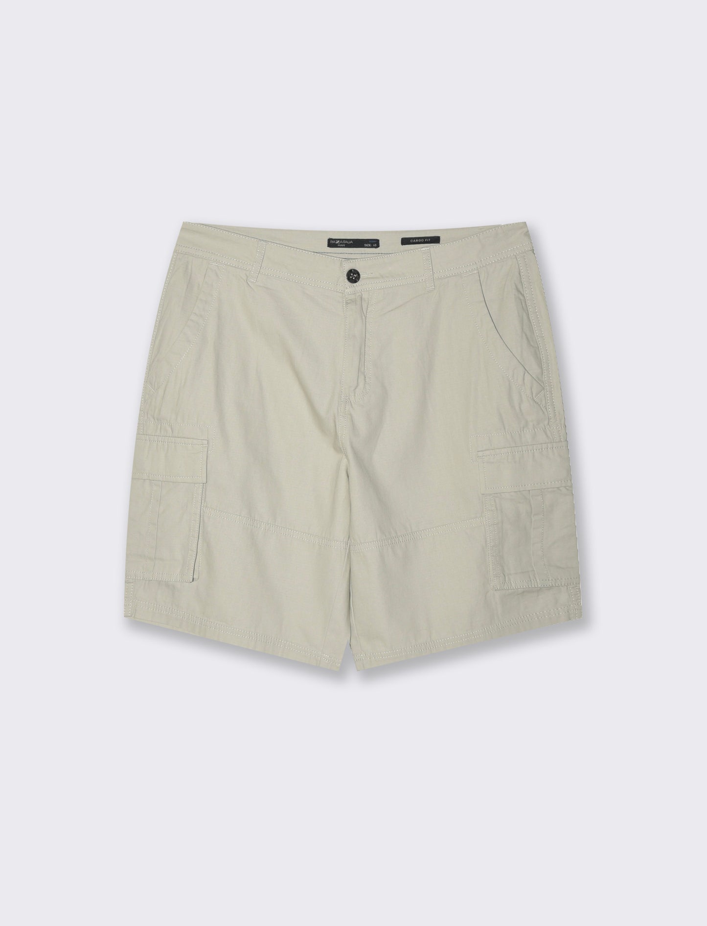 Bermuda cargo in tessuto ripstop da uomo - Grigio ghiaccio