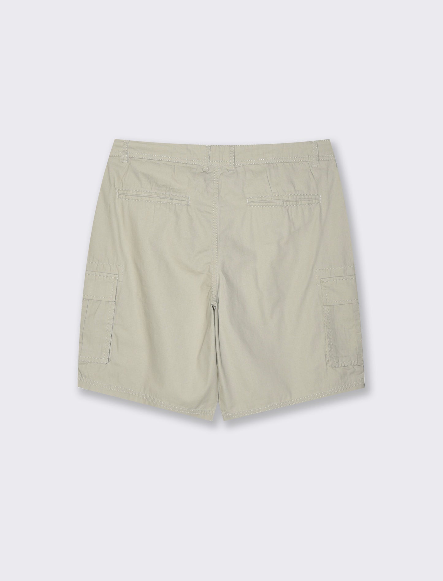 Bermuda cargo in tessuto ripstop da uomo - Grigio ghiaccio