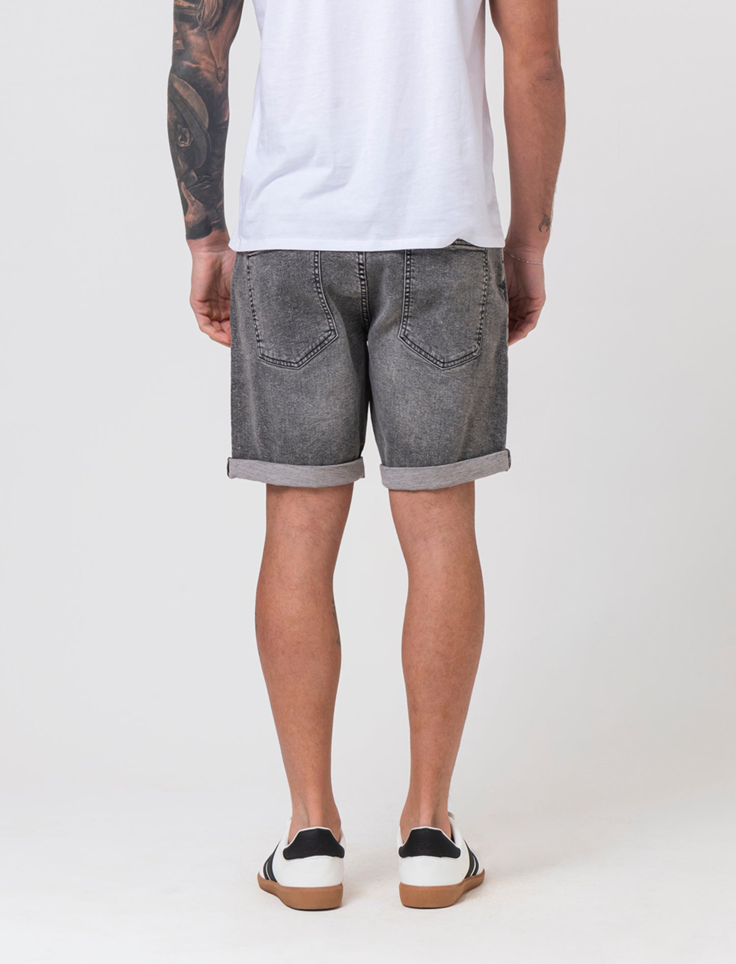 Bermuda jeans regular fit: da uomo - Grigio