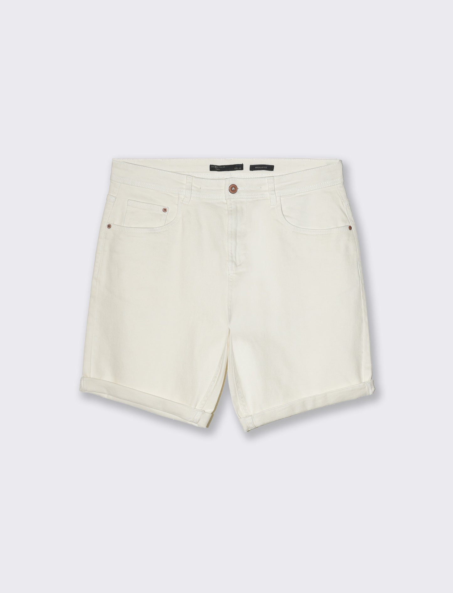Bermuda jeans regular fit: da uomo - Bianco