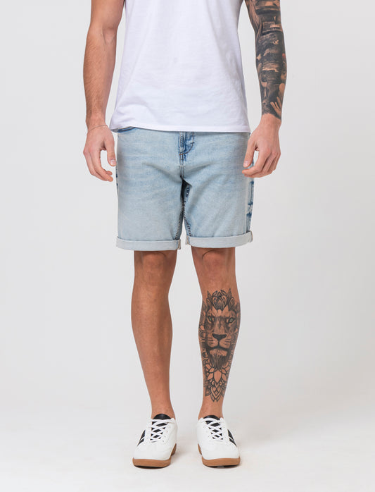 Bermuda jeans regular fit: da uomo - Denim chiaro
