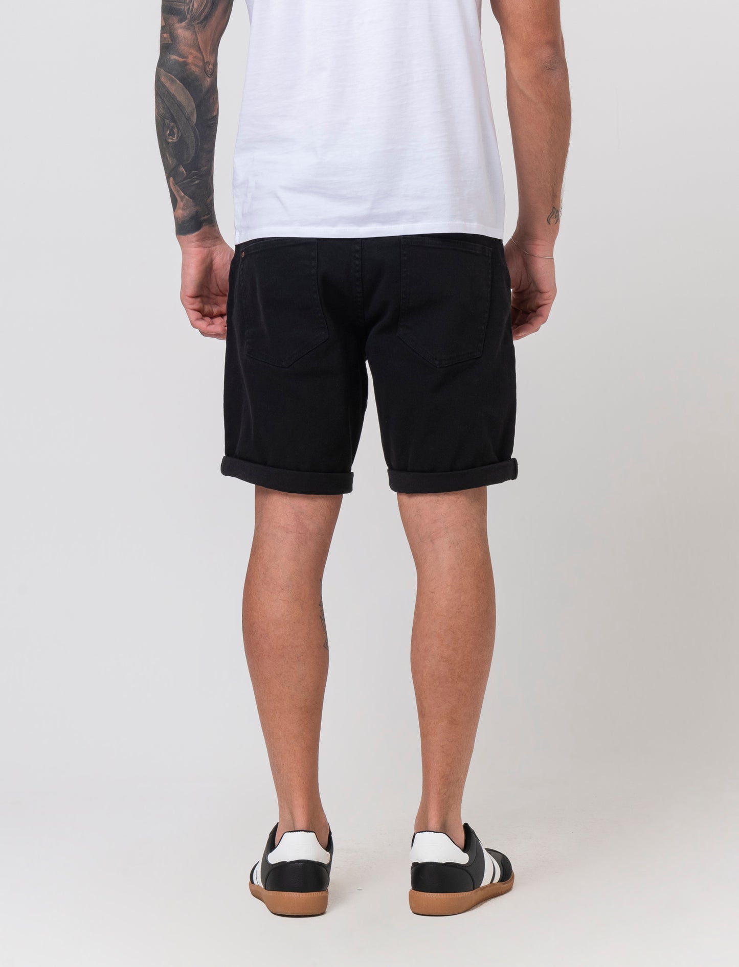 Bermuda jeans regular fit: da uomo - Nero