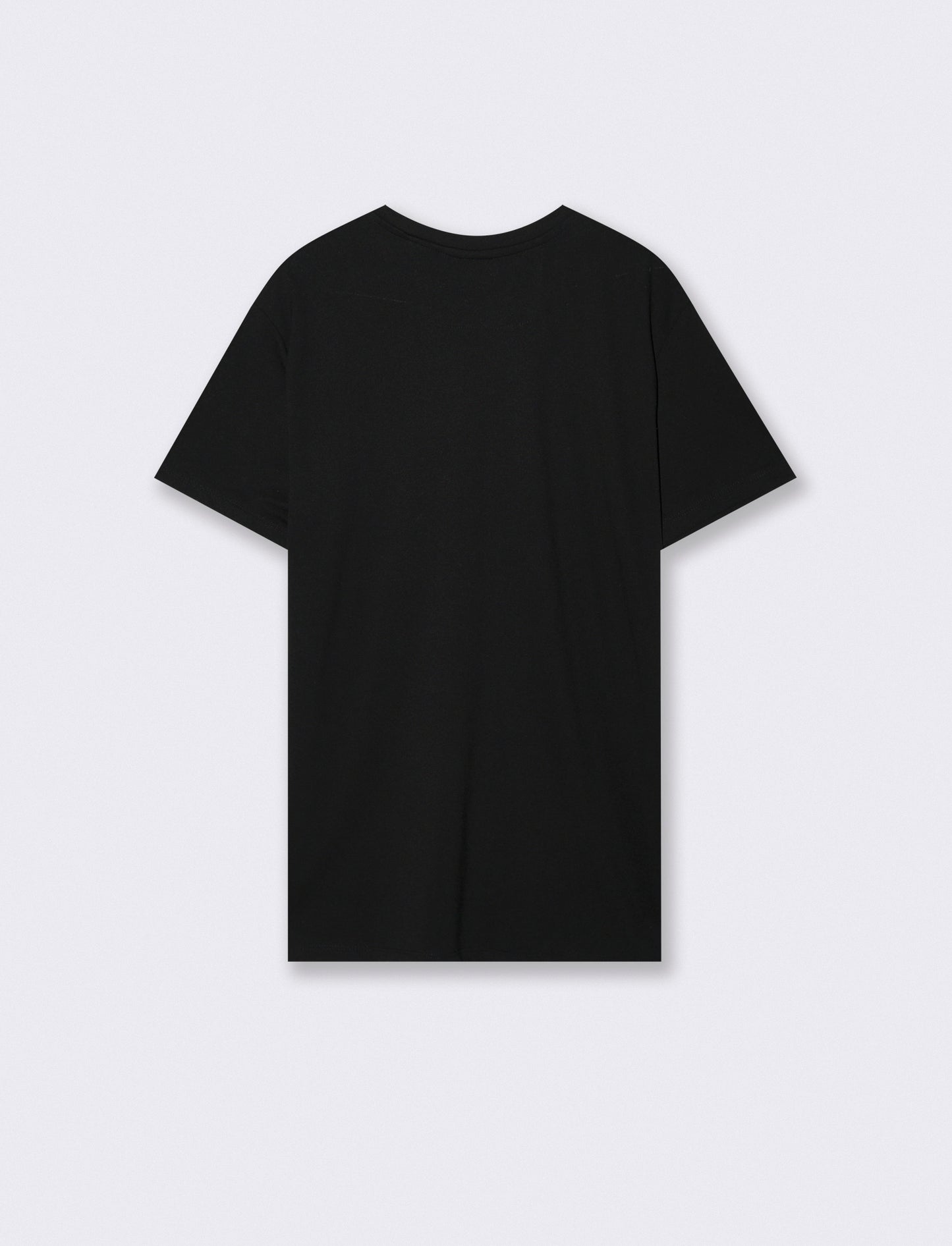 T-shirt girocollo in piquet premium - Nero