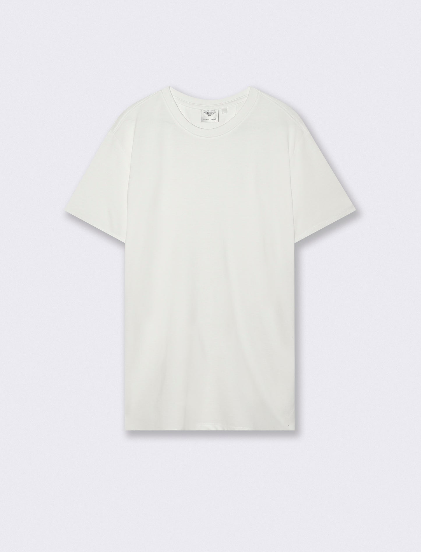 T-shirt girocollo in piquet premium - Bianco