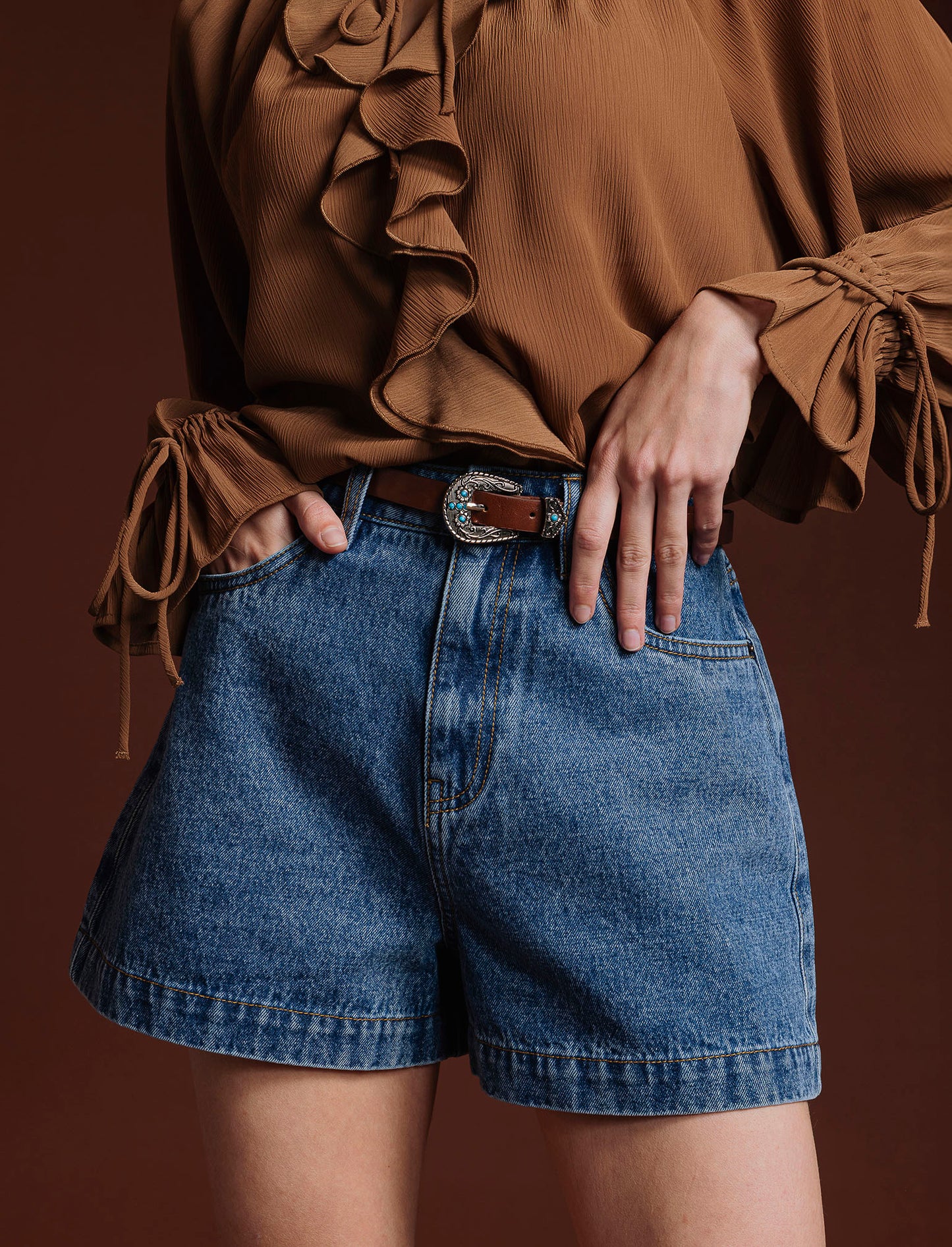 Short in denim - Denim
