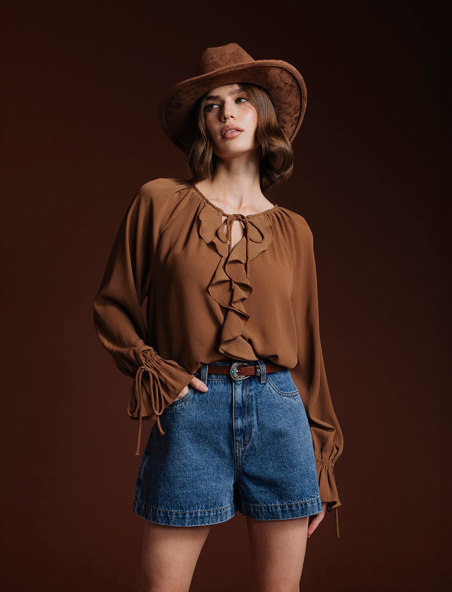 Short in denim - Denim
