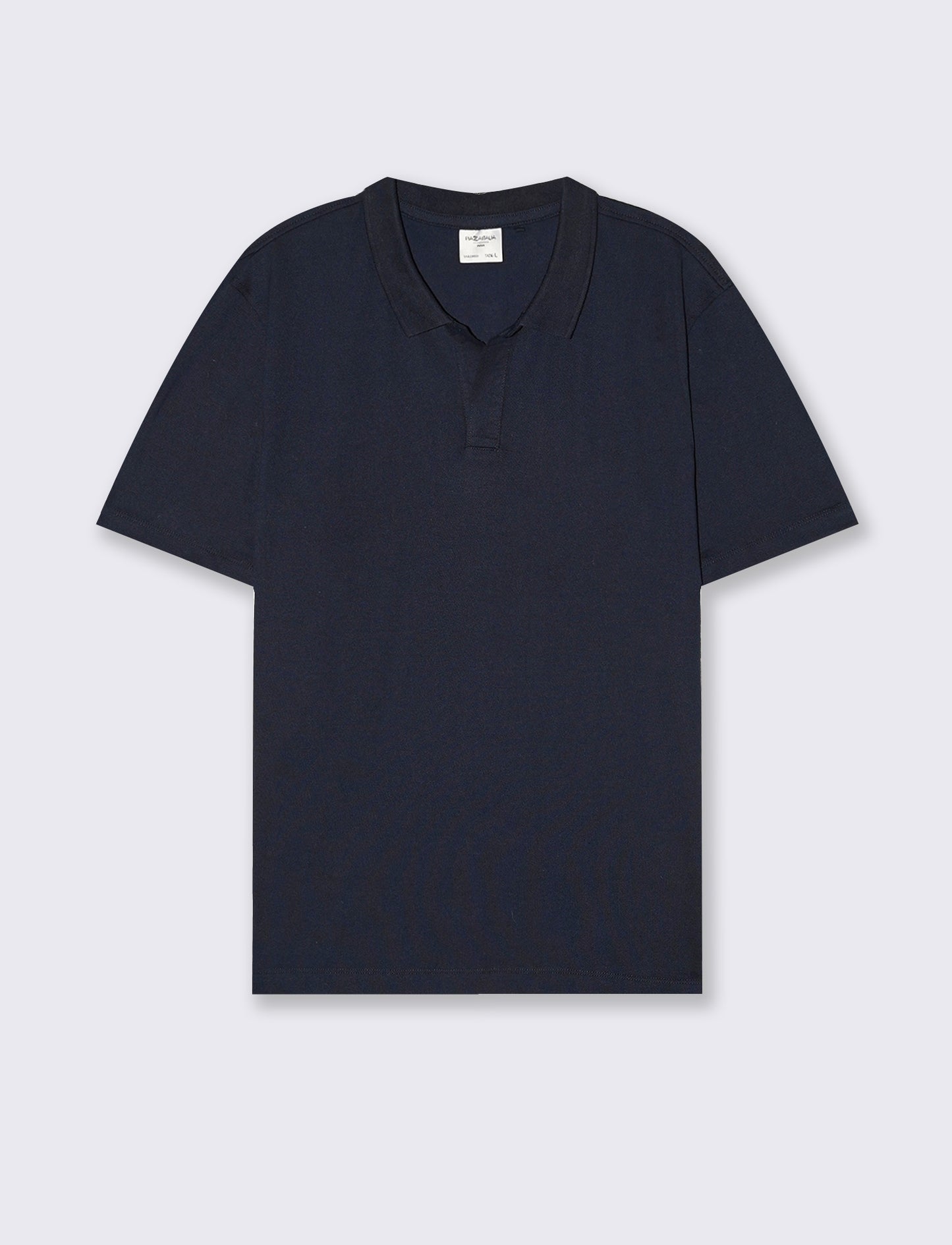 Polo in piquet elasticizzato premium - Blu