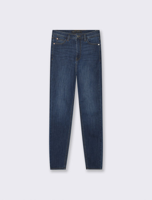 JEANS SKINNY SUPER HIGH WAIST - DENIM SCURO