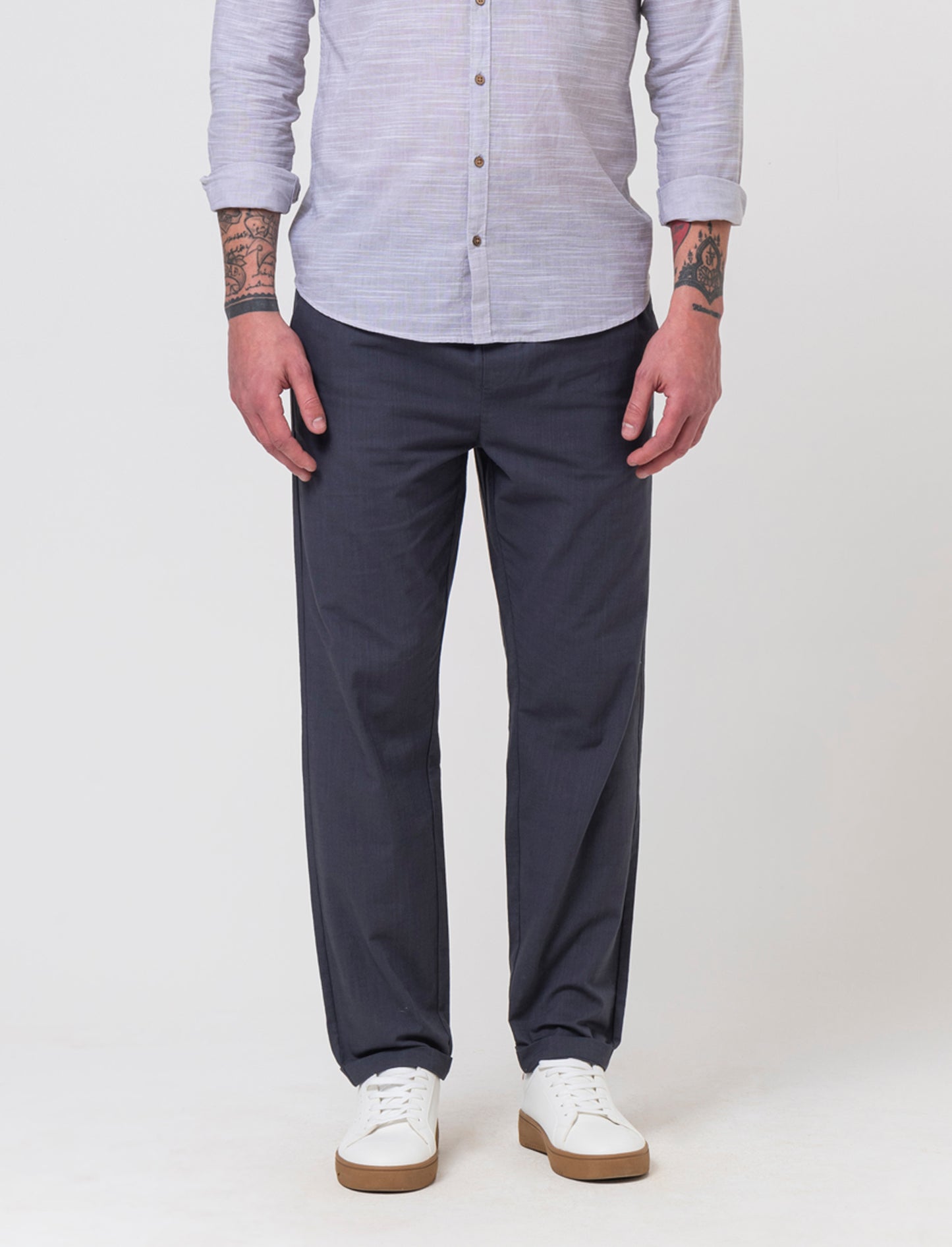 Pantaloni chino jogger cotone slub da uomo - Avion