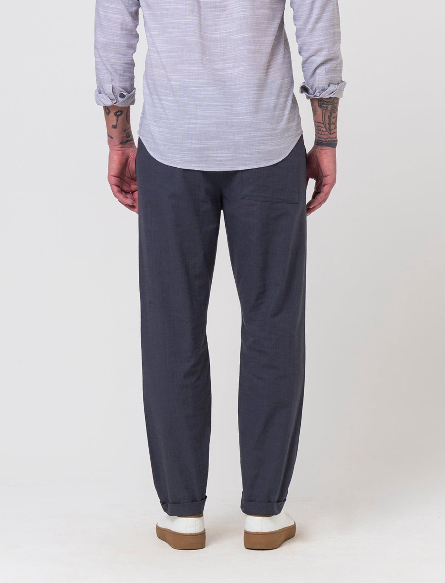 Pantaloni chino jogger cotone slub da uomo - Avion