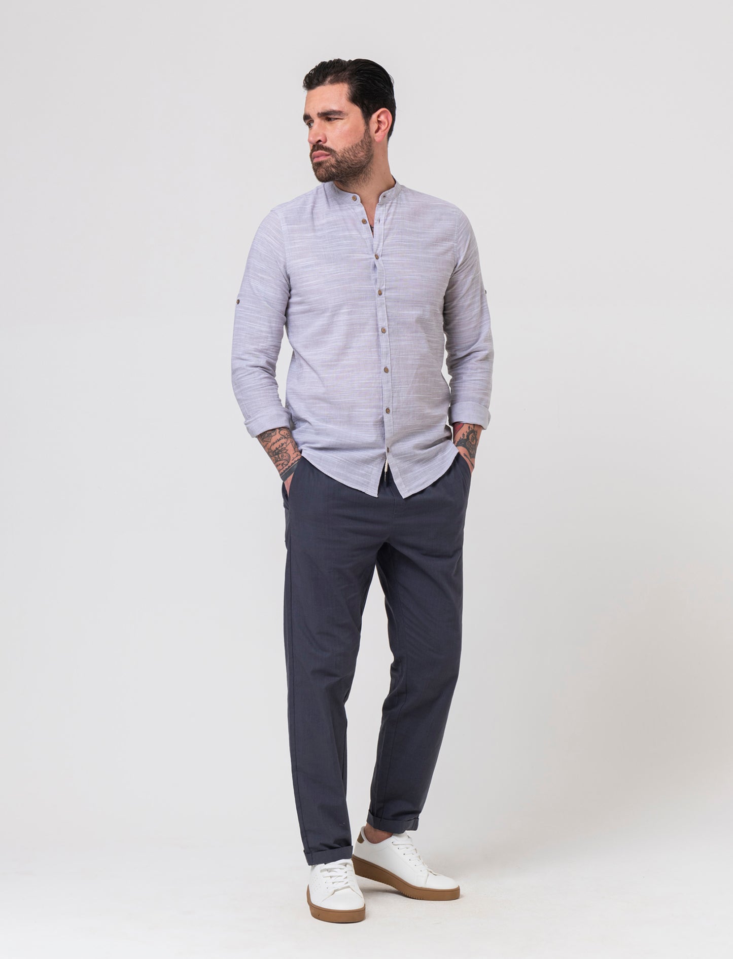 Pantaloni chino jogger cotone slub da uomo - Avion