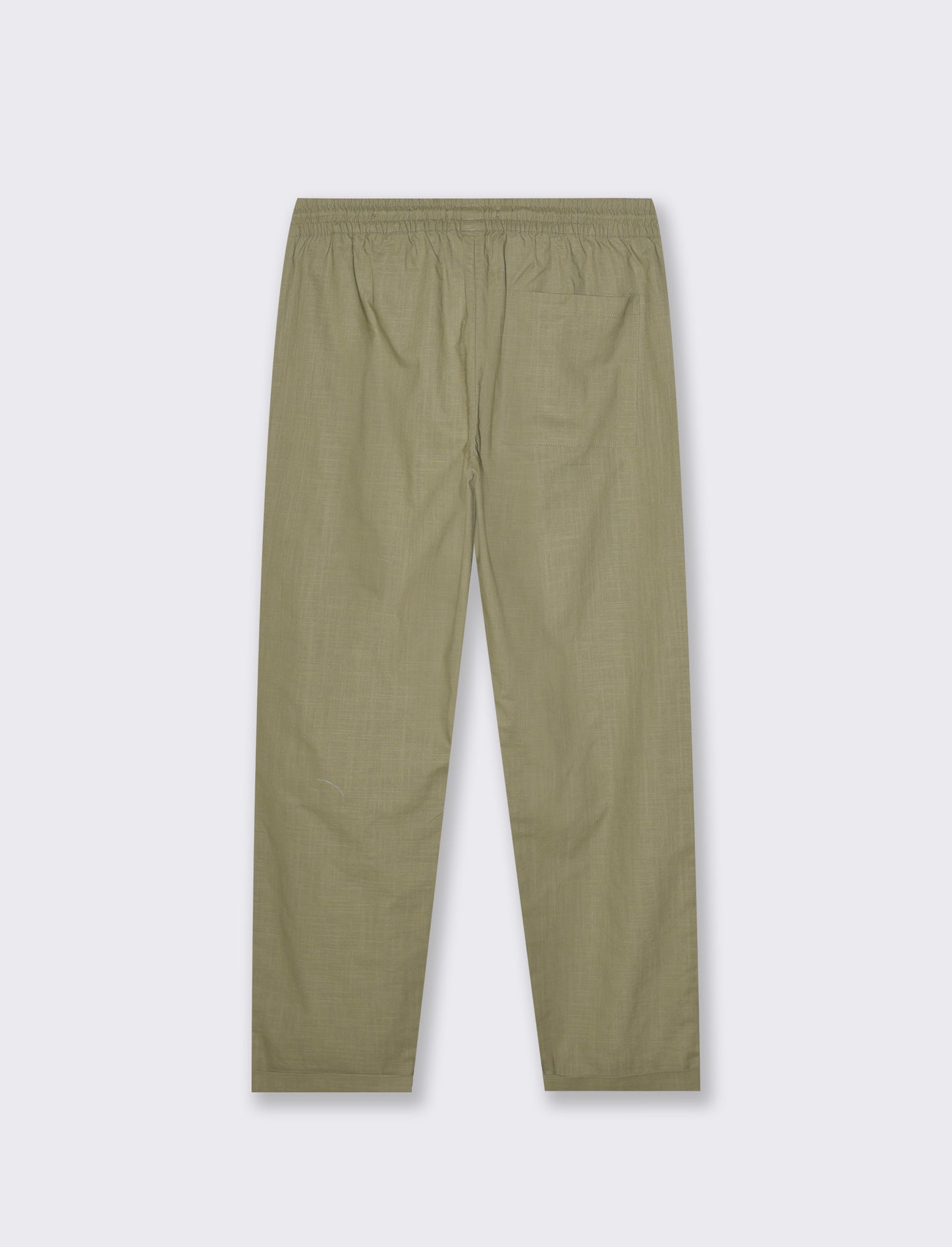 Pantaloni chino jogger cotone slub da uomo - Verde salvia