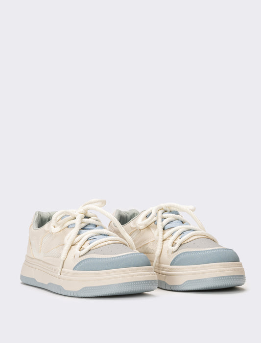 Sneakers da donna bicolor - Bianco