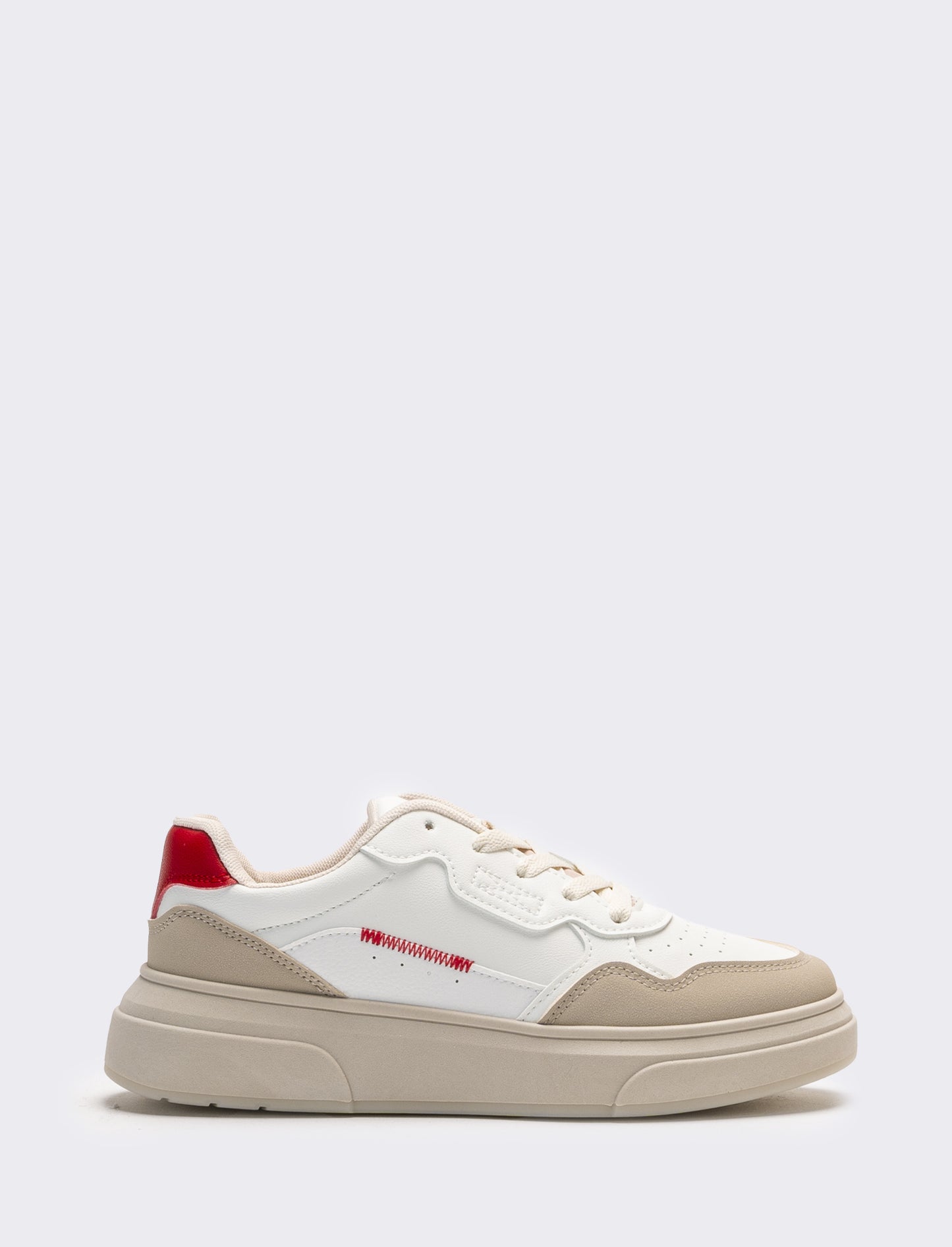 Sneakers da donna con alementi combinati - Bianco
