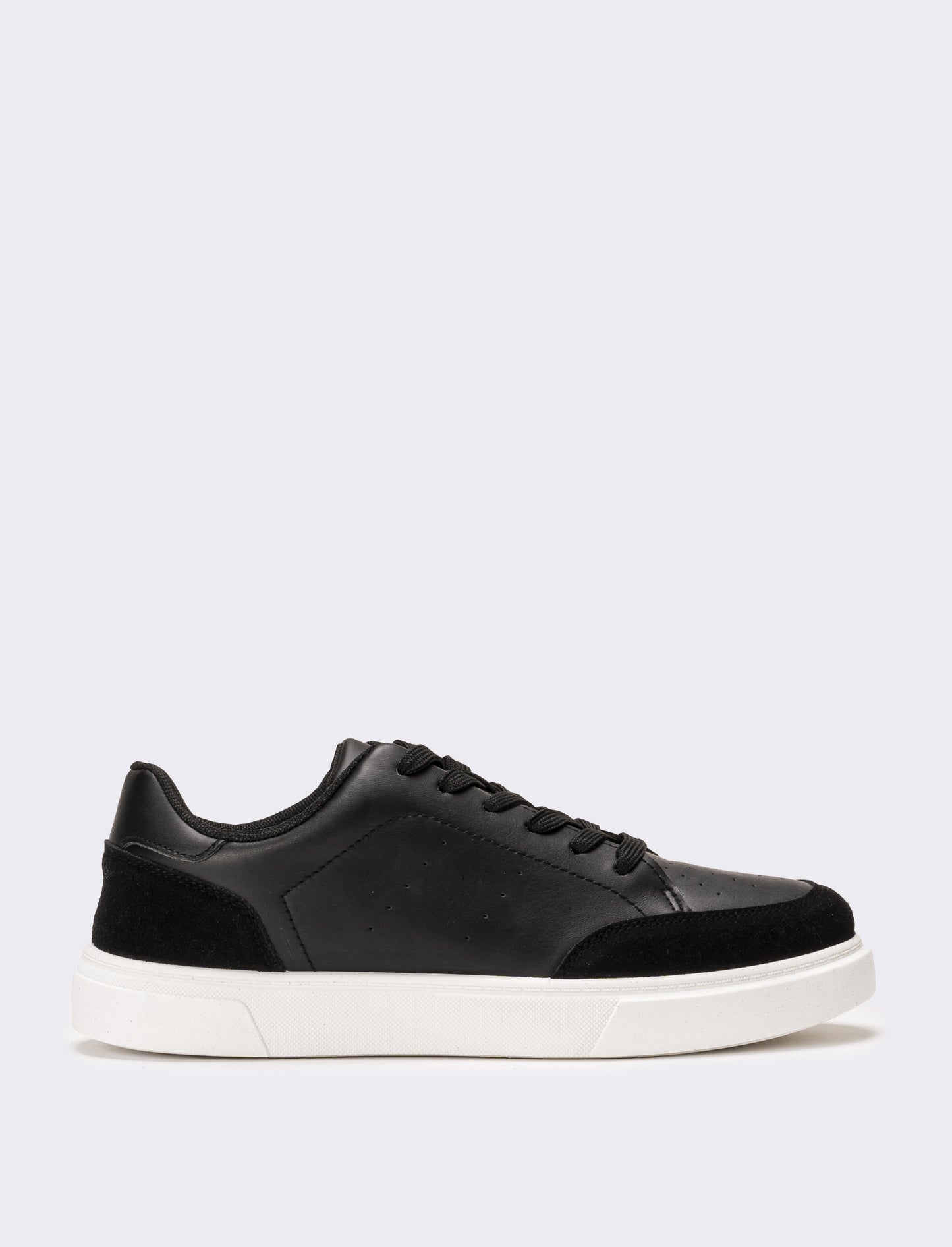 Sneakers monocolore da uomo - Nero