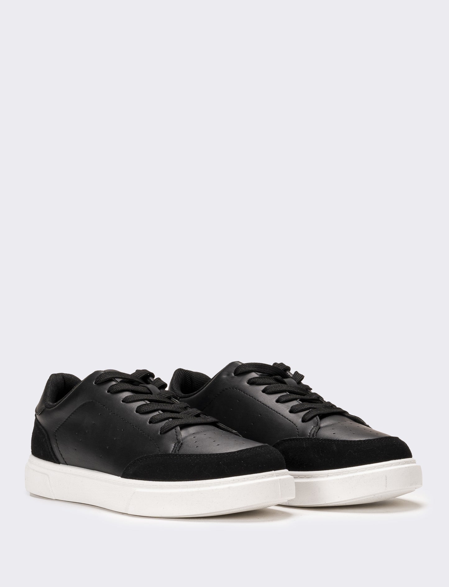 Sneakers monocolore da uomo - Nero