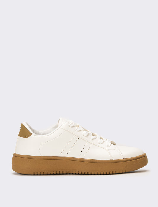 Sneakers basic da uomo - Bianco