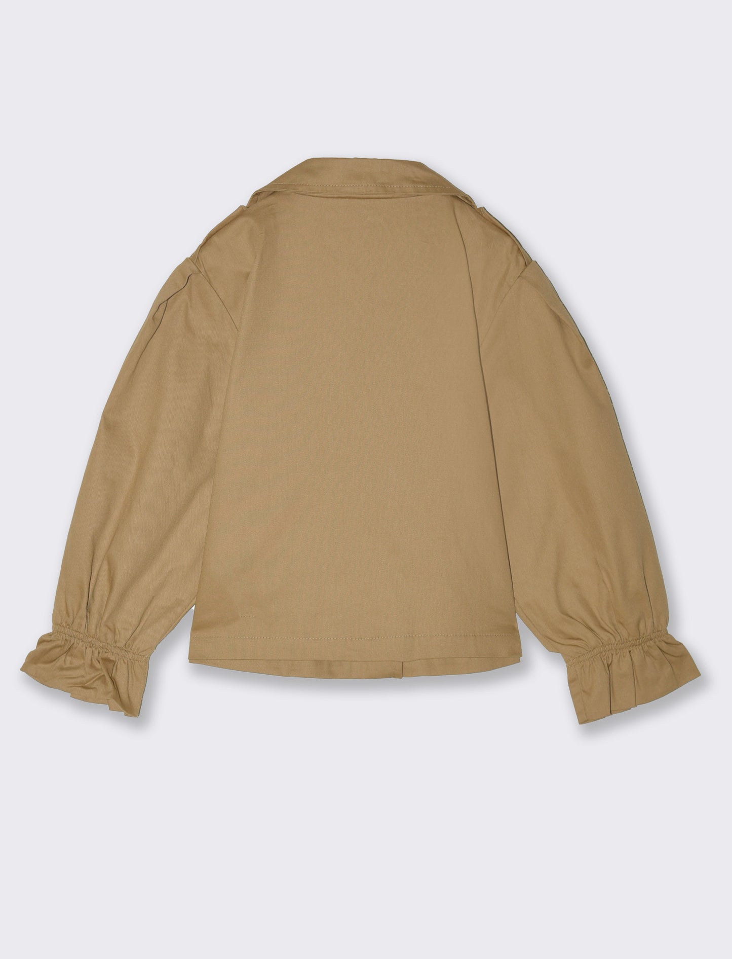 Giacca corta in twill da bambina - Kaky 1