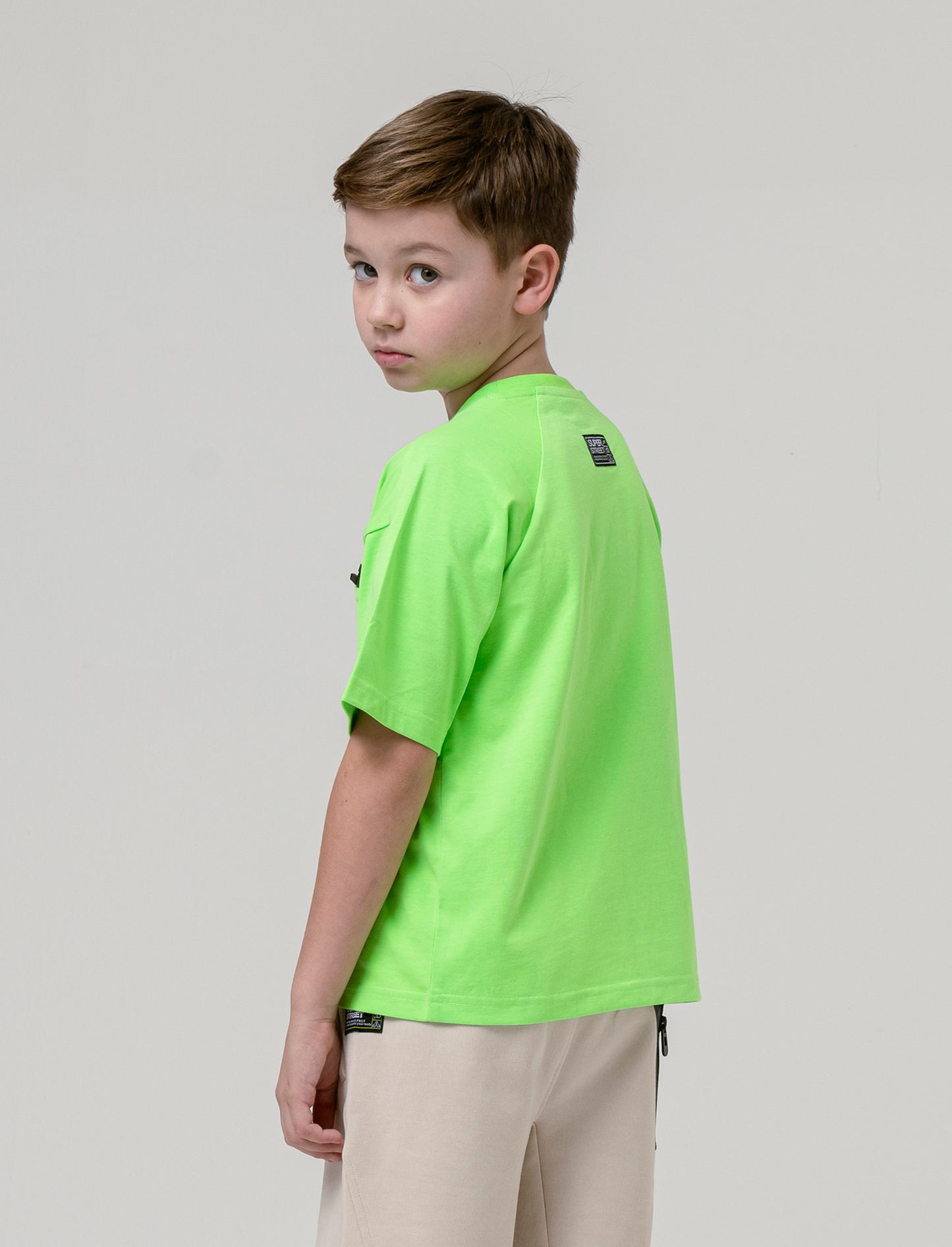 Maglietta con zip da bambino - Verde