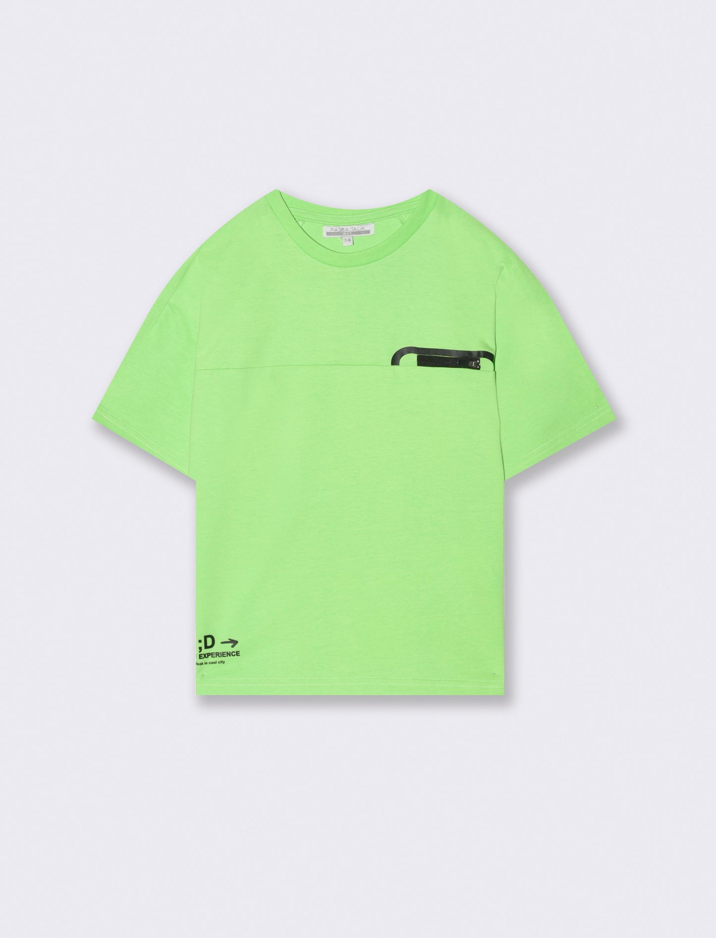 Maglietta con zip da bambino - Verde