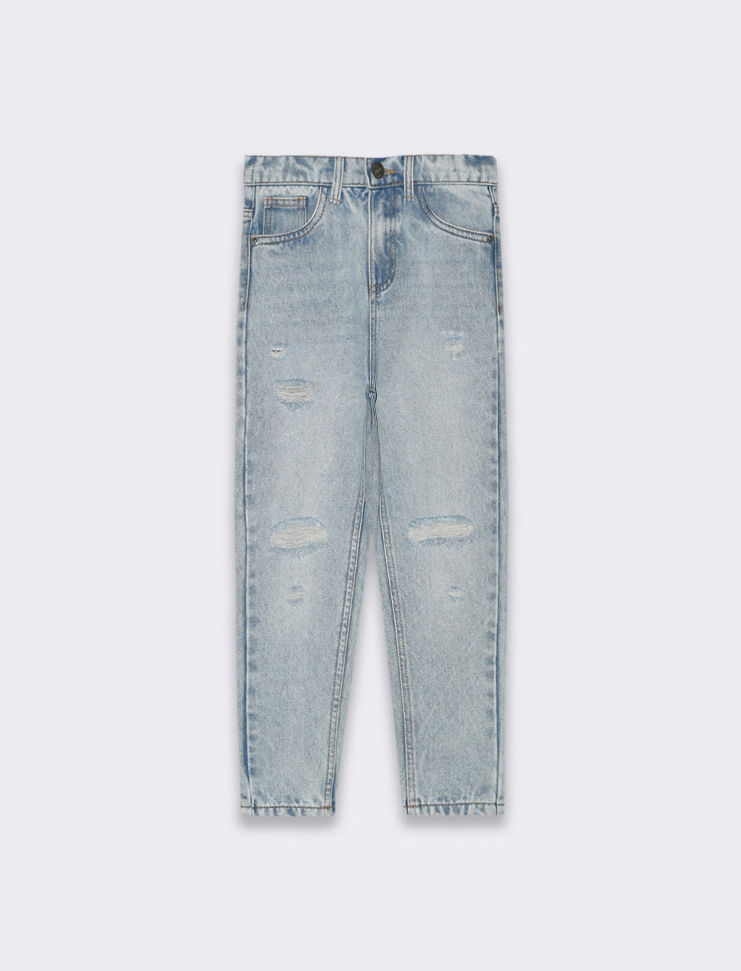 Jeans con rotture da bambino - Denim