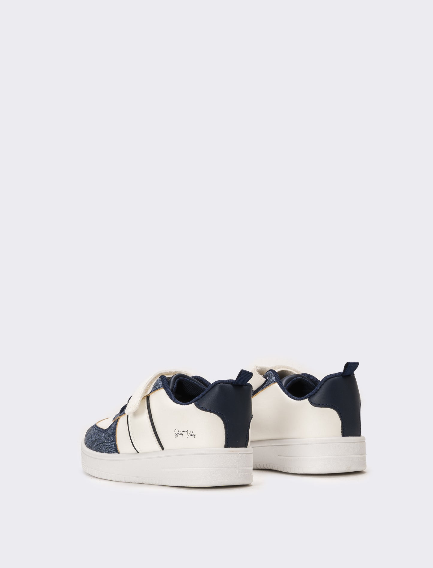 Sneakers con riporti da bambino - Bianco