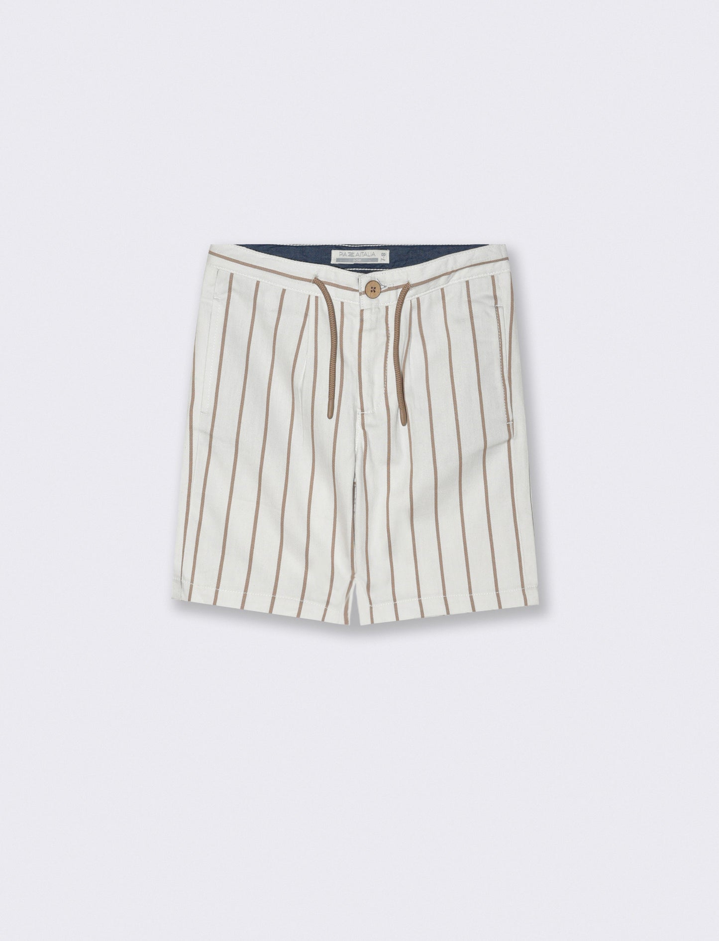Bermuda motivo a righe da bambino - Beige