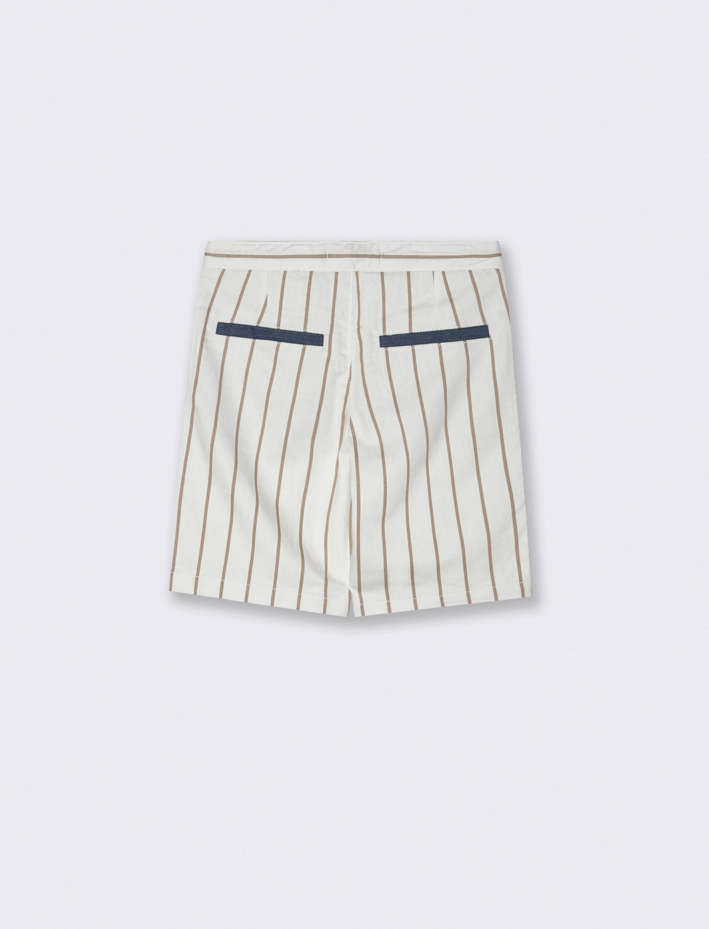 Bermuda motivo a righe da bambino - Beige