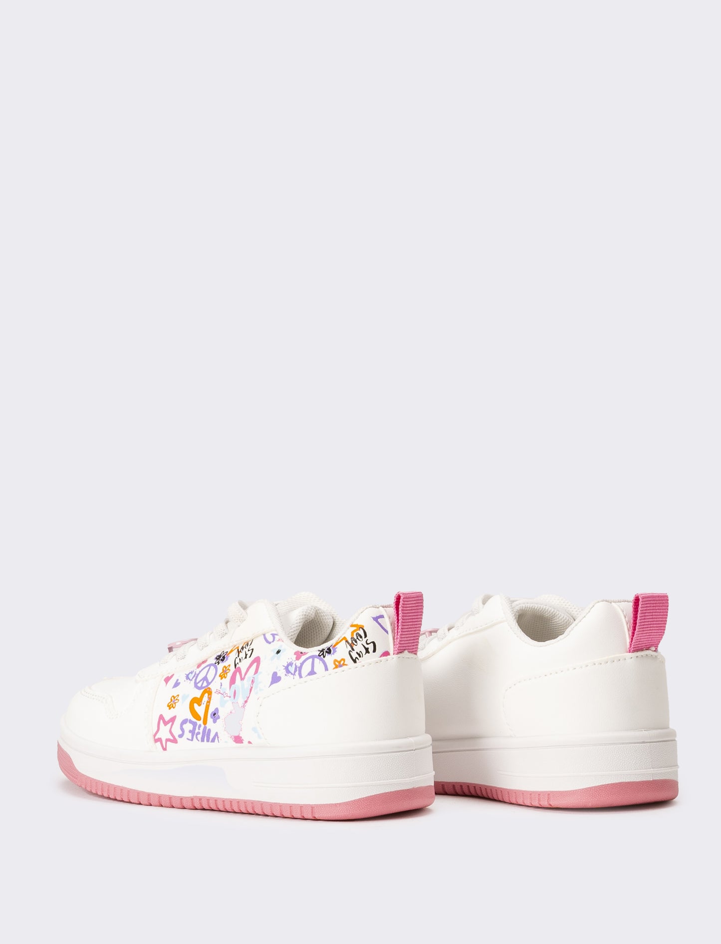 Sneakers con stampa da bambina - Bianco