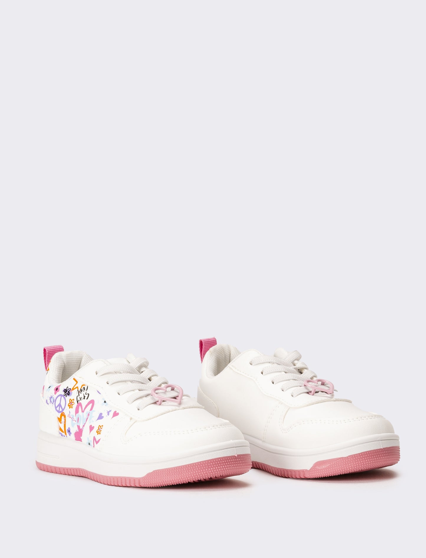 Sneakers con stampa da bambina - Bianco