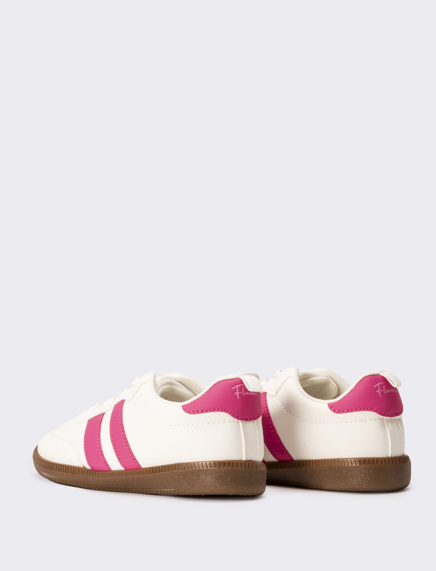 Sneakers con riporti da bambina - Bianco