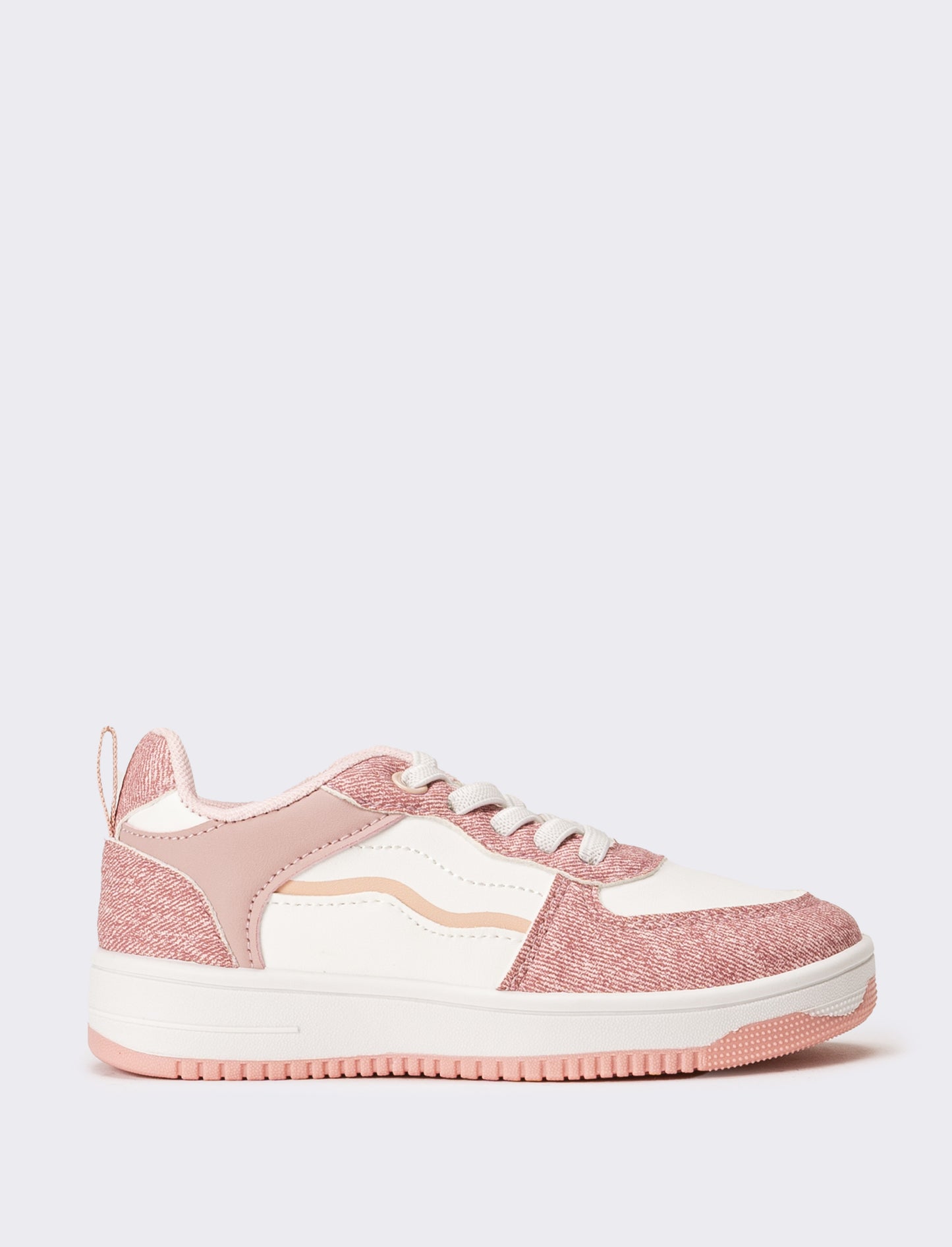 Sneakers con elementi combinati da bambina - Rosa