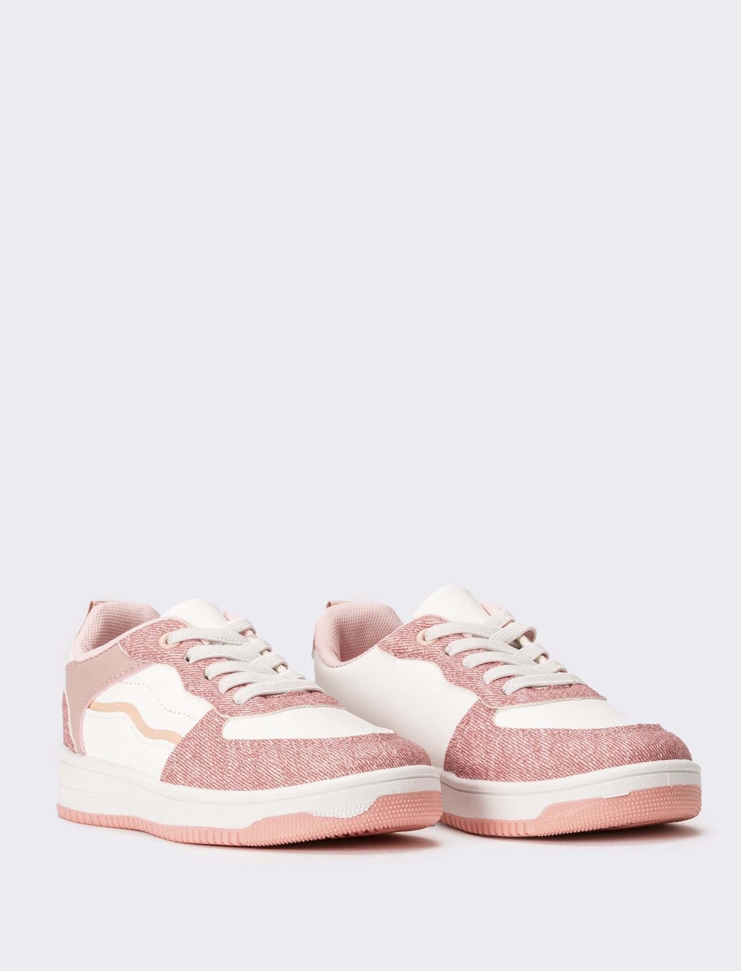 Sneakers con elementi combinati da bambina - Rosa