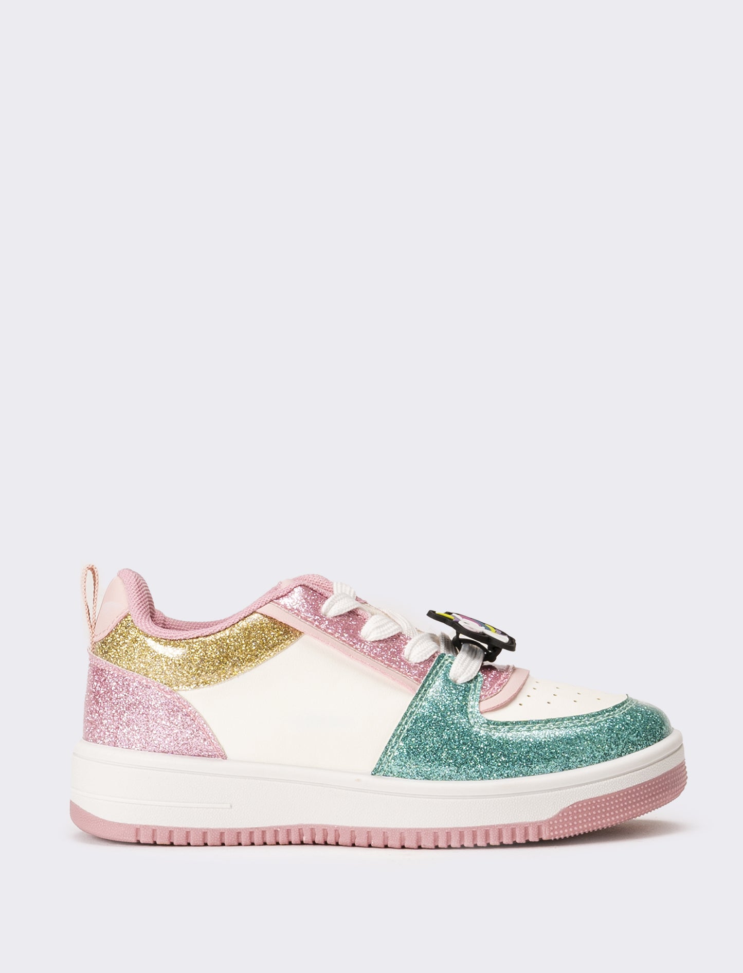 Sneakers glitterata da bambina - Bianco