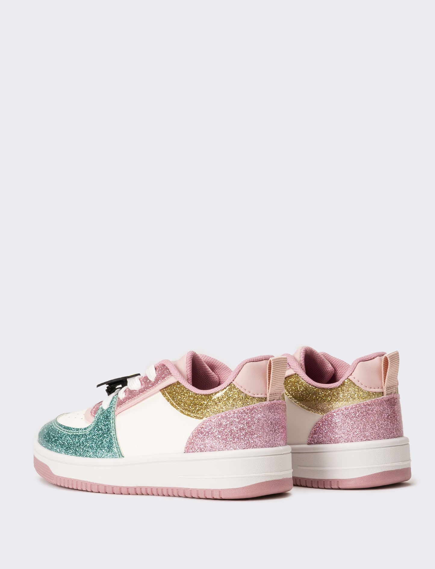 Sneakers glitterata da bambina - Bianco