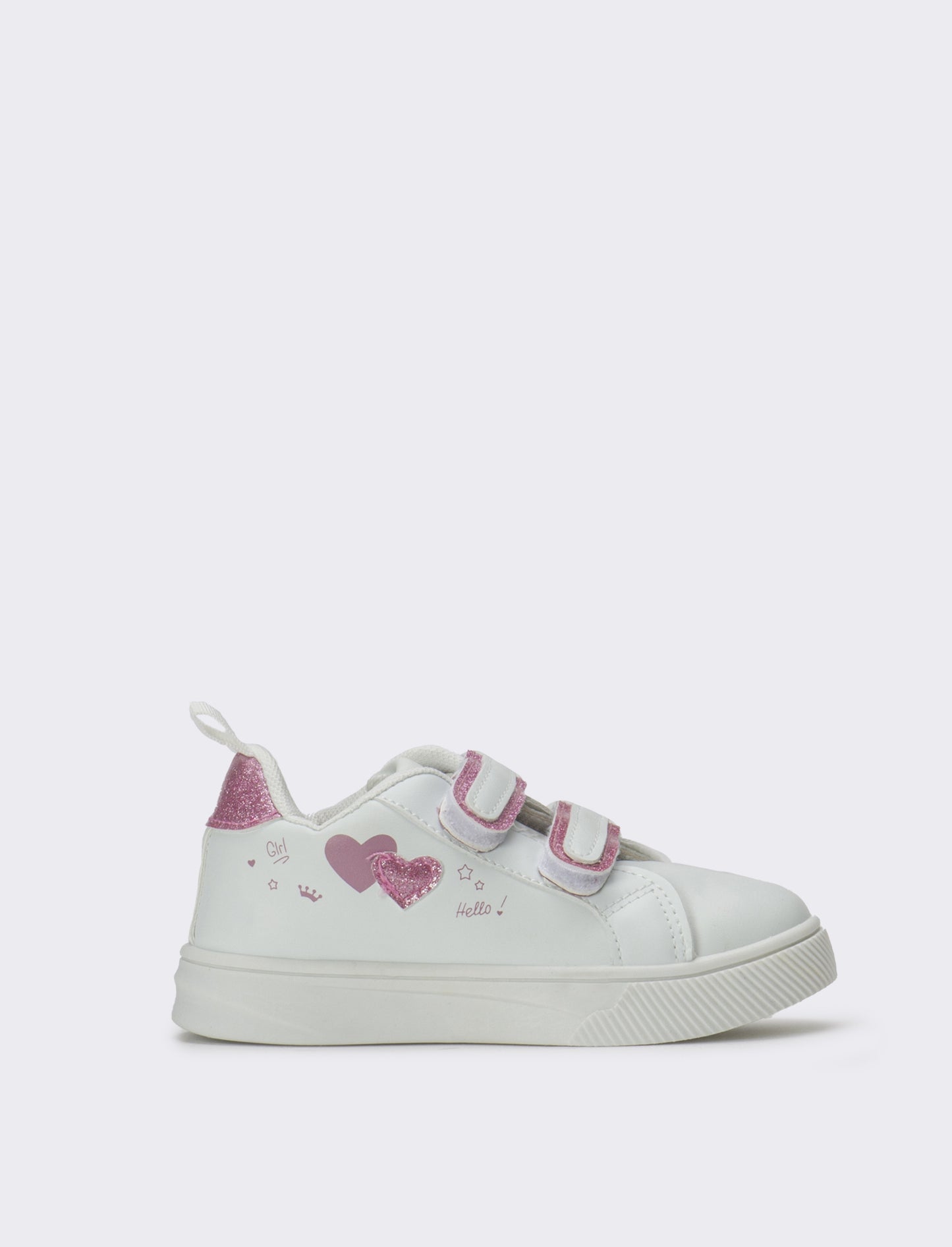 Sneakers da bambina con strappi - Bianco