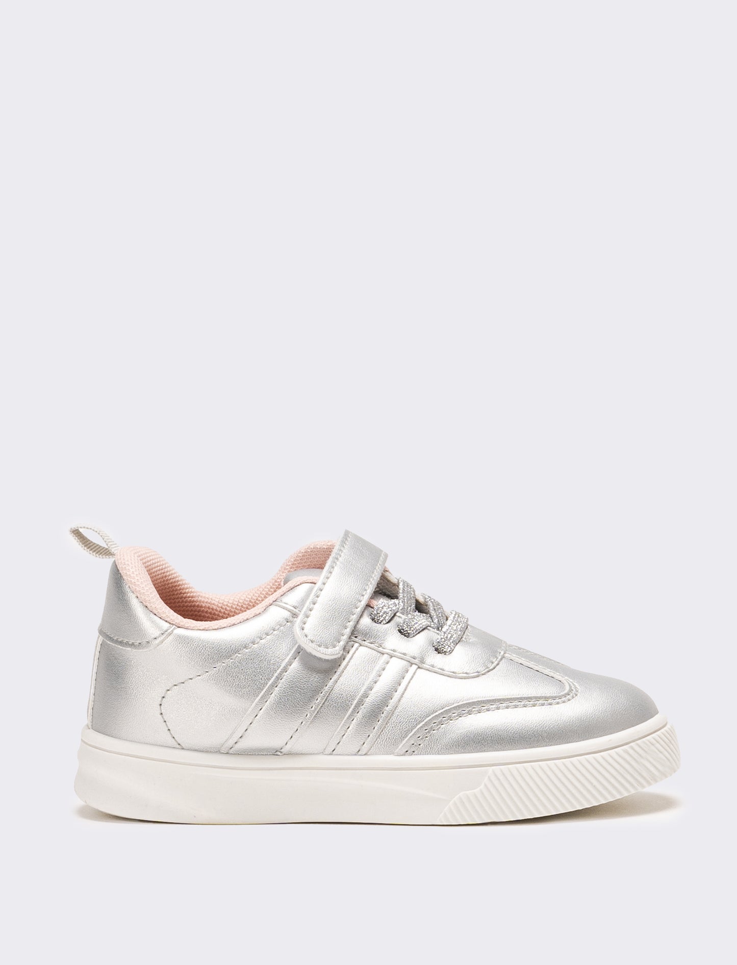 Sneakers da bambina argentata - Argento