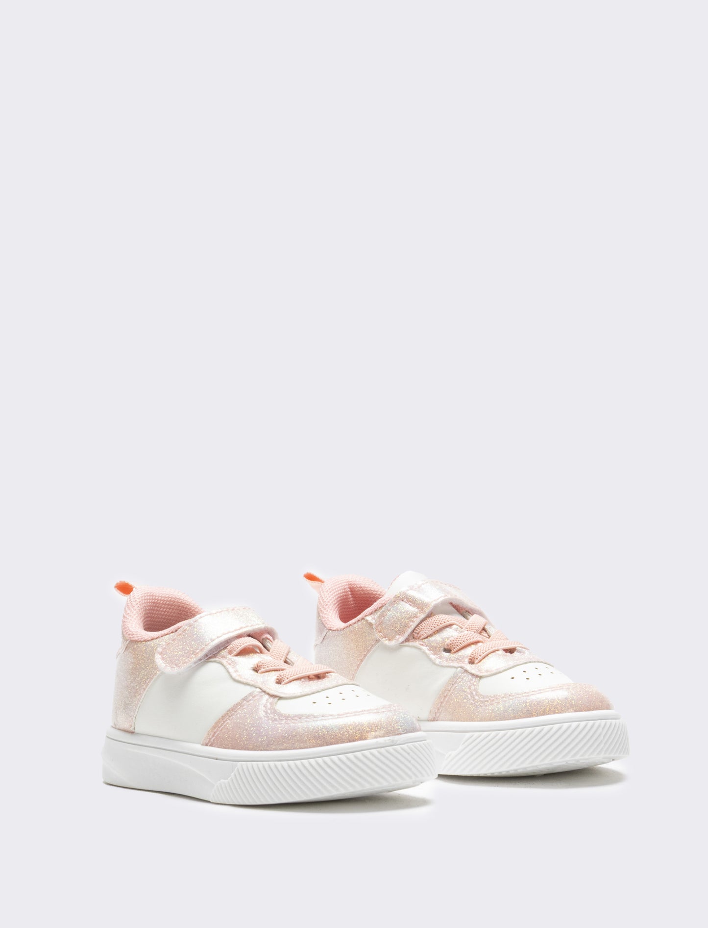 Sneakers da bambina glitterata - Bianco