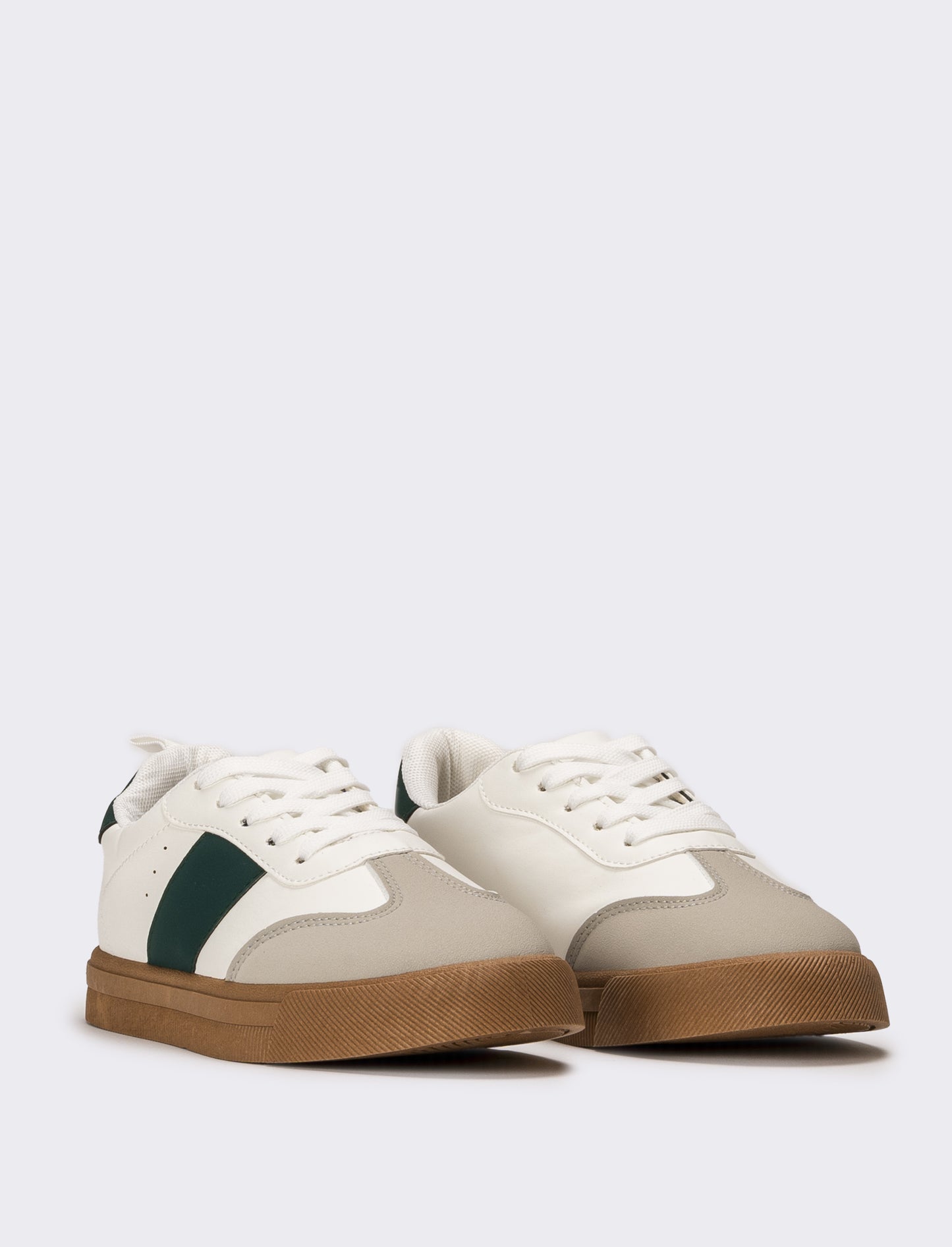 Sneakers da bambino con riporti - Bianco