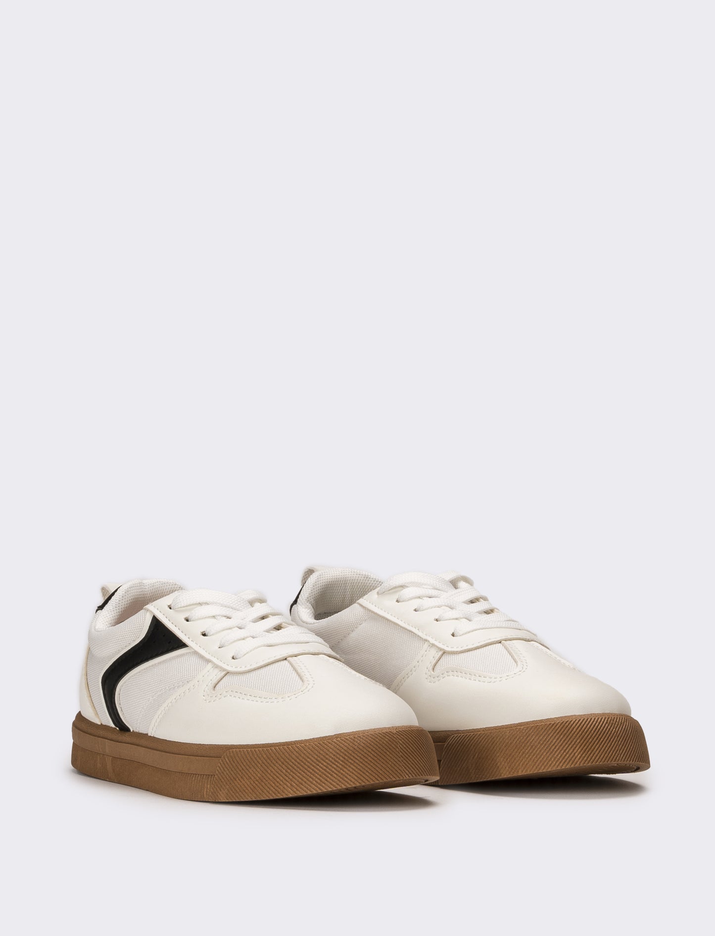 Sneakers da bambino con inserti - Bianco