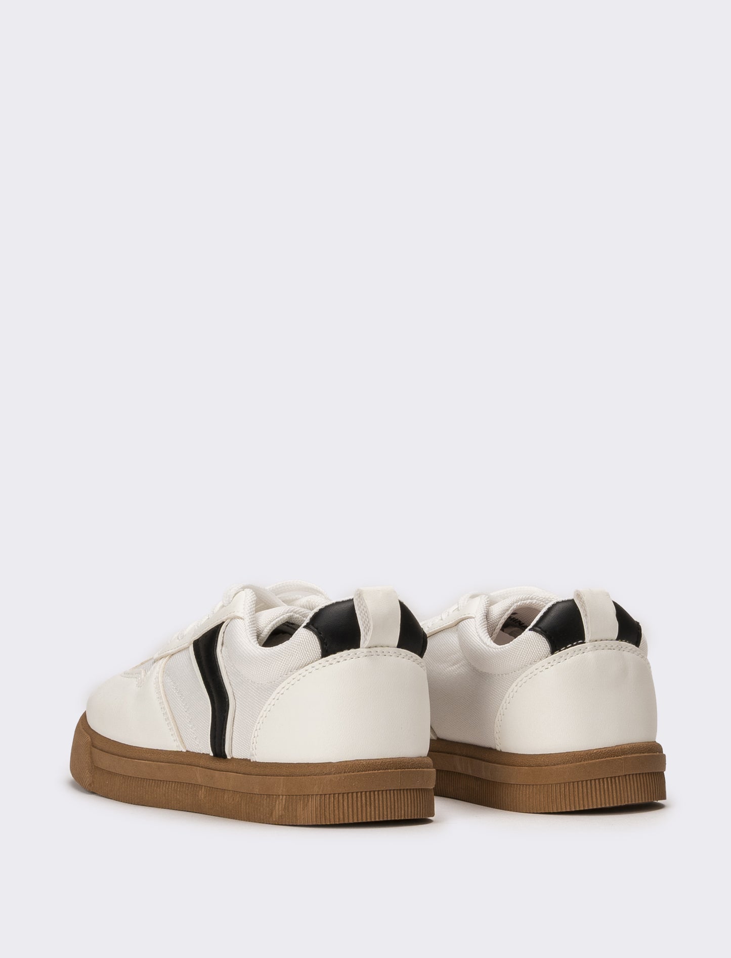 Sneakers da bambino con inserti - Bianco