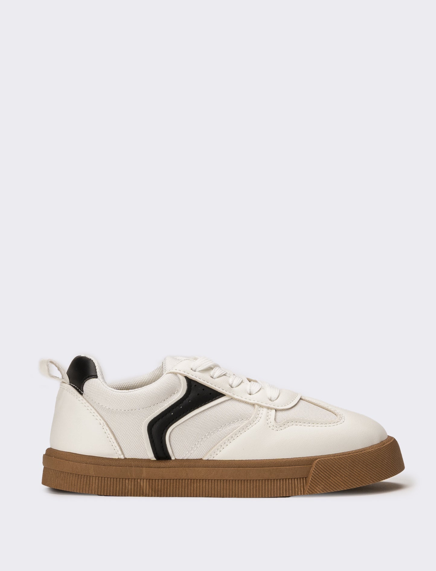 Sneakers da bambino con inserti - Bianco
