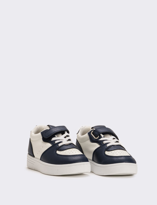 Sneakers da bambino con riporti a contrasto - Blu